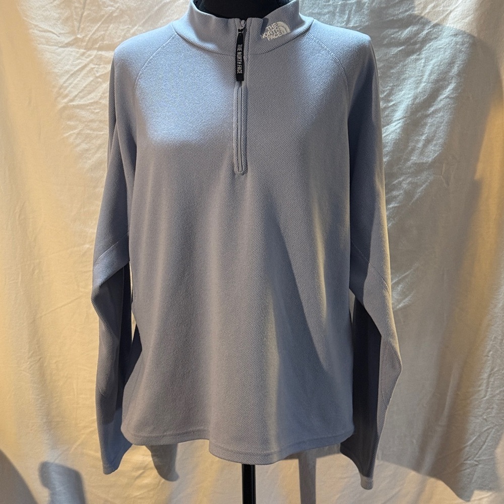 The North Face Light Blue Quarter-Zip Pullover